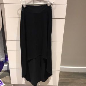Black Hi-low skirt